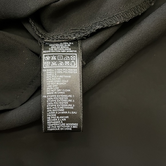 Forever 21 black sheer button down HiLo top - Picture 14 of 17